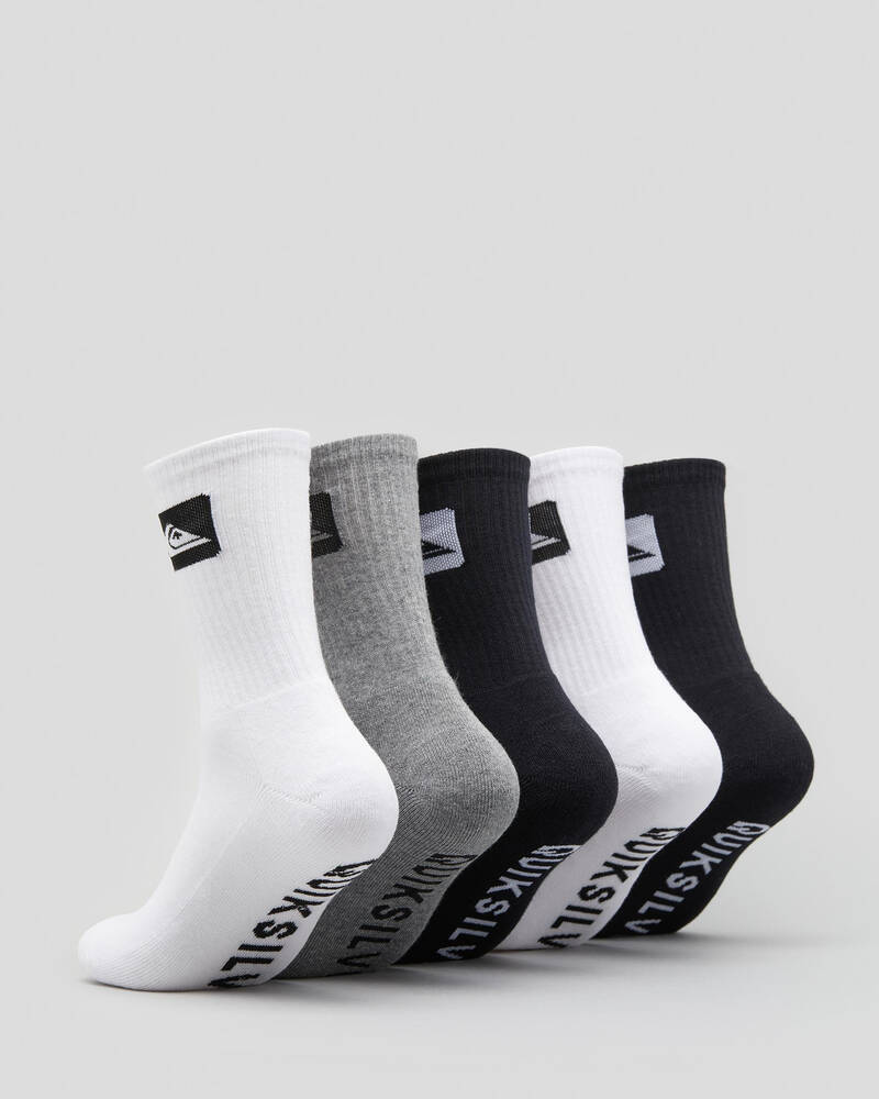 Quiksilver Crew Socks 5 Pack for Mens
