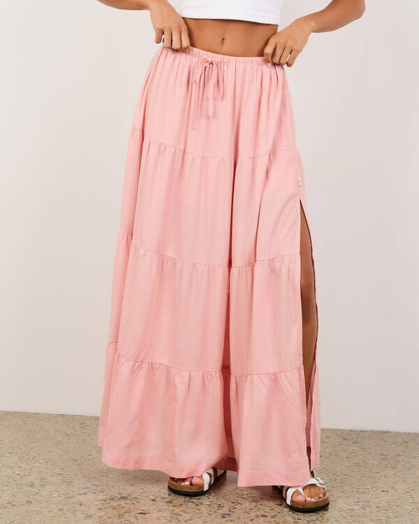 Rhythm Classic Tiered Maxi Skirt for Womens