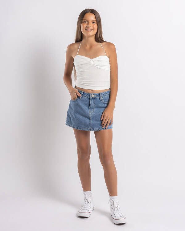 Ava And Ever Girls' James Mesh Halter Top for Womens