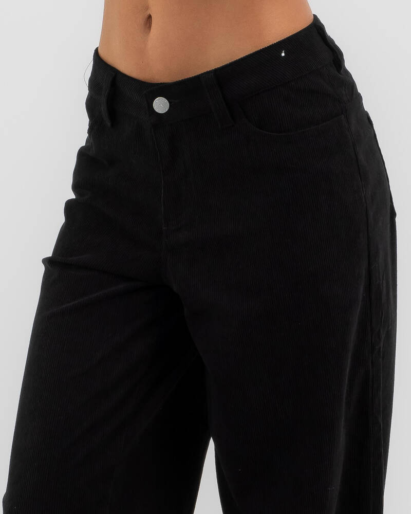 Rusty The Secret Low Rise Wide Leg Cord Pants for Womens
