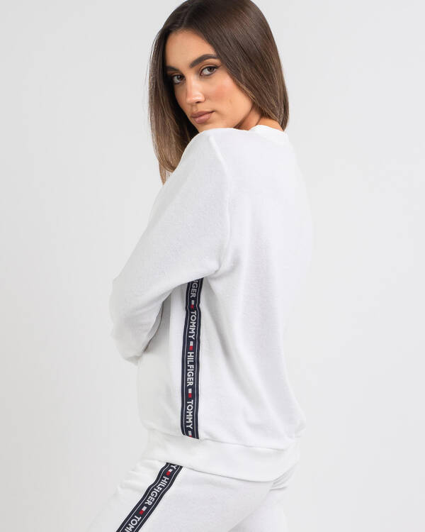 Tommy Hilfiger Authentic Towelling Track Sweatshirt for Womens