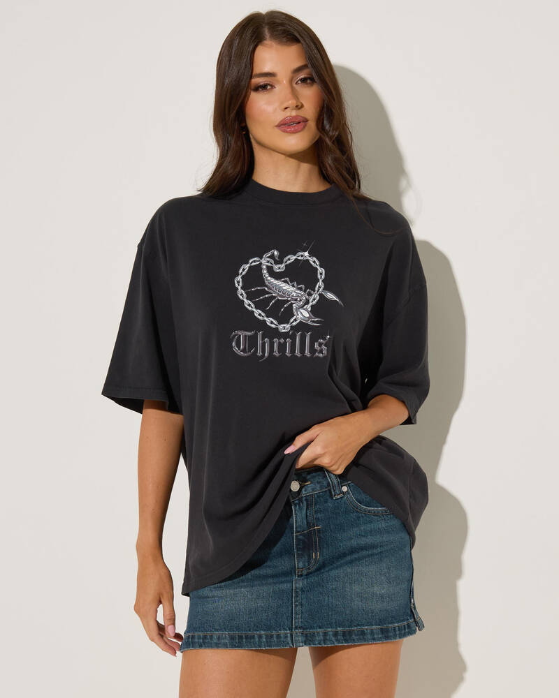 Thrills Looks That Kill Oversized T-Shirt for Womens