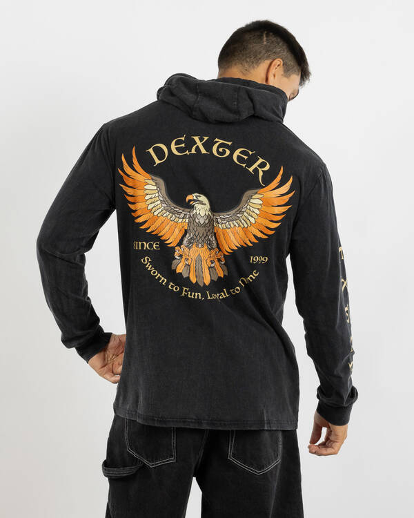 Dexter Born From Ashes Hooded Long Sleeve T-Shirt for Mens