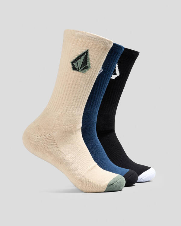 Volcom Full Stone Mix Socks 3 Pack for Mens