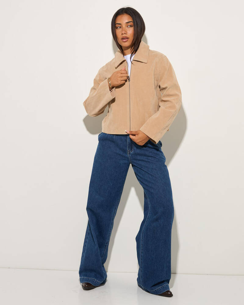 Ava And Ever Mustang Faux Suede Jacket for Womens