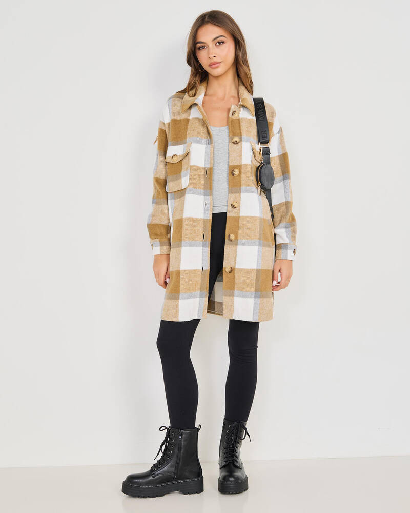 Ava And Ever Arlo Long Shacket for Womens