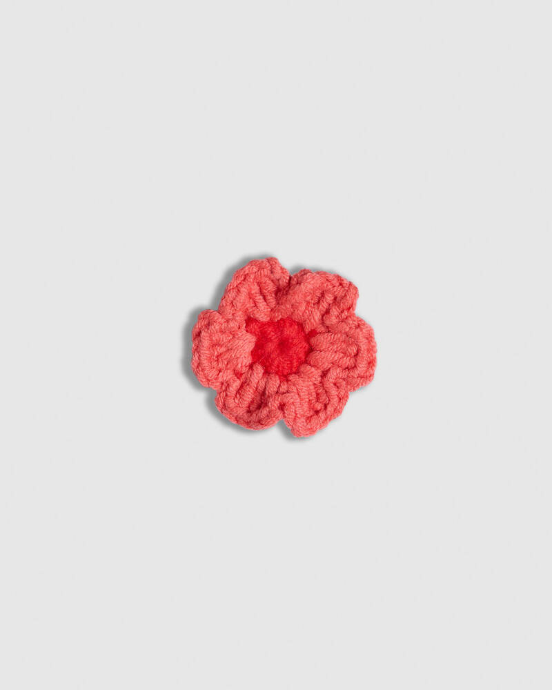 Crocs Pink Crochet Flower Jibbitz for Unisex