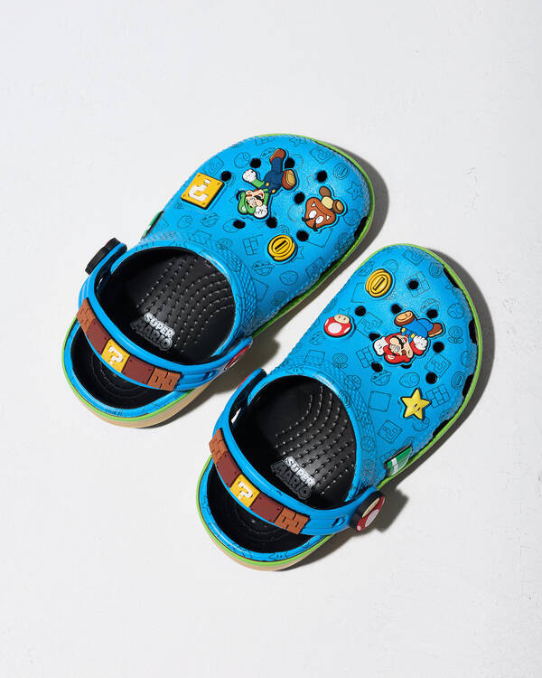 Crocs Toddlers' Classic Super Mario Core Clogs for Unisex