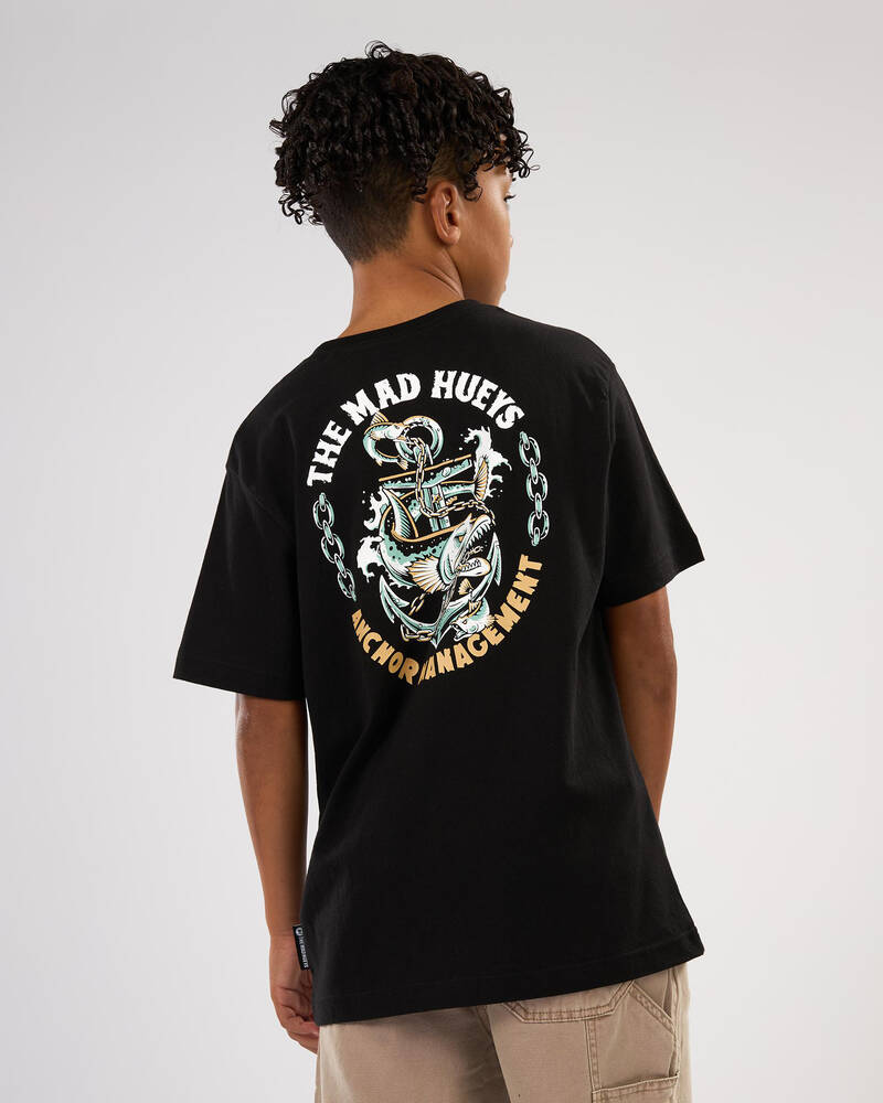 The Mad Hueys Boys' Anchor Management T-Shirt for Mens