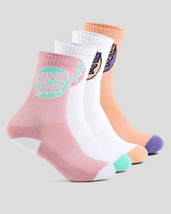 Girls' Other Dot Crew Sock 4 Pack