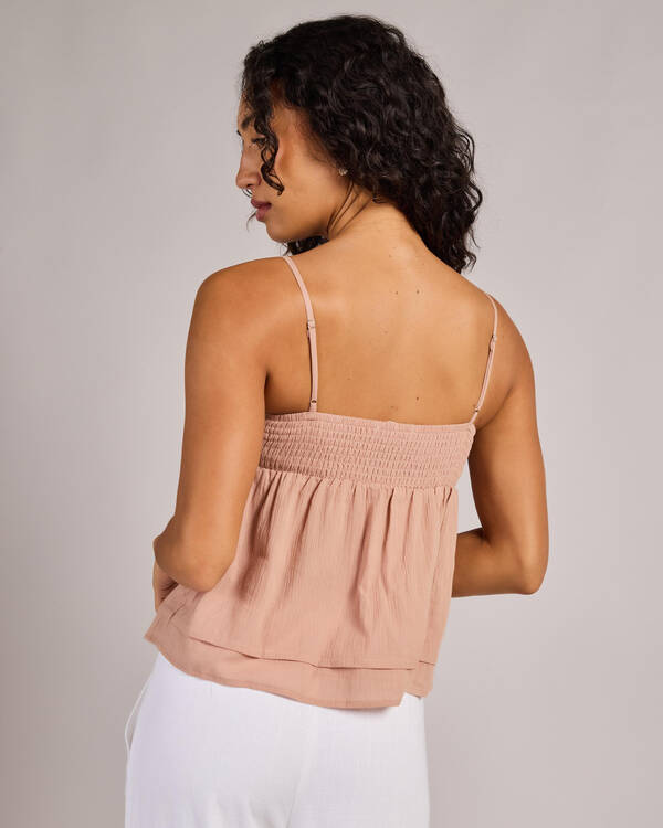 Mooloola Heather Split Front Top for Womens
