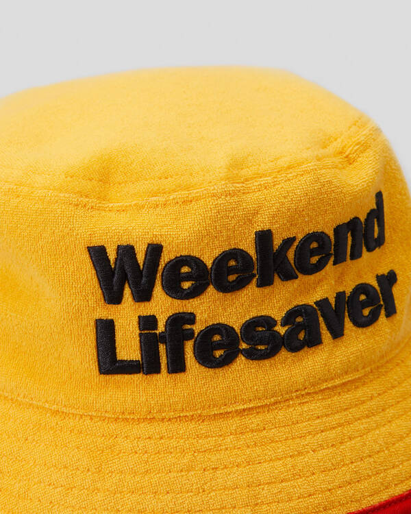 Milton Mango Weekend Lifesaver Terry Towelling Bucket Hat for Mens