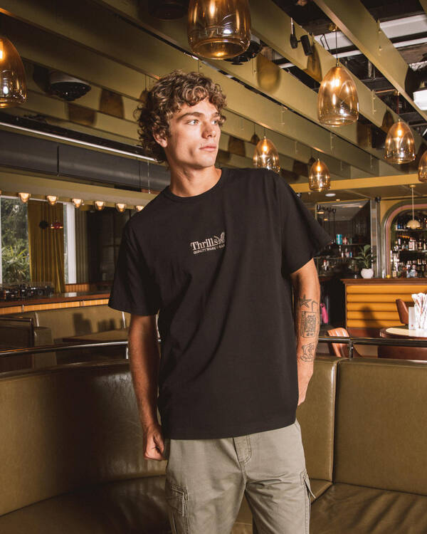 Thrills Workwear Embro Merch Fit T-Shirt for Mens