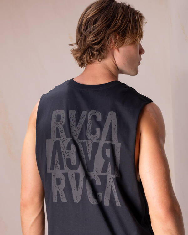 RVCA Staxed Muscle Tank for Mens