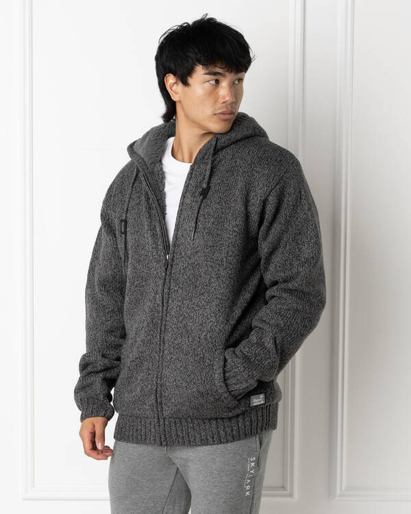 Skylark Limit Hooded Knit Jumper for Mens