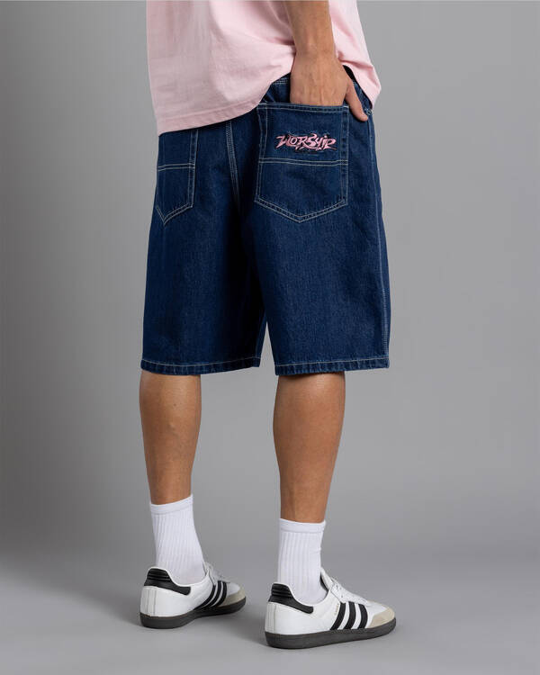 Worship Supplies Vanity Big Dawg Jean Shorts for Mens
