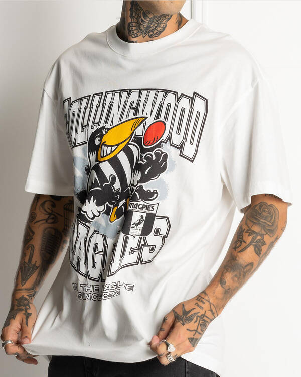 Mitchell & Ness Collingwood Magpies Character T-Shirt for Mens