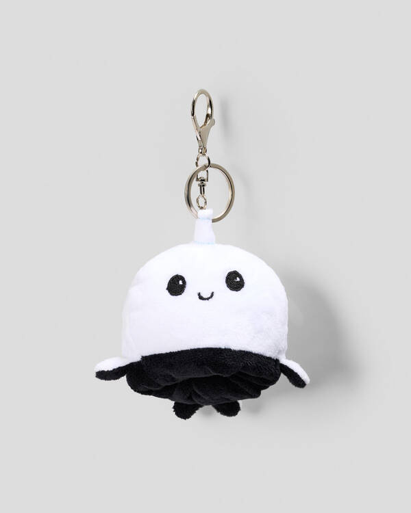 Karyn In LA Reversible Plush Narwhal Large Bag Charm for Womens