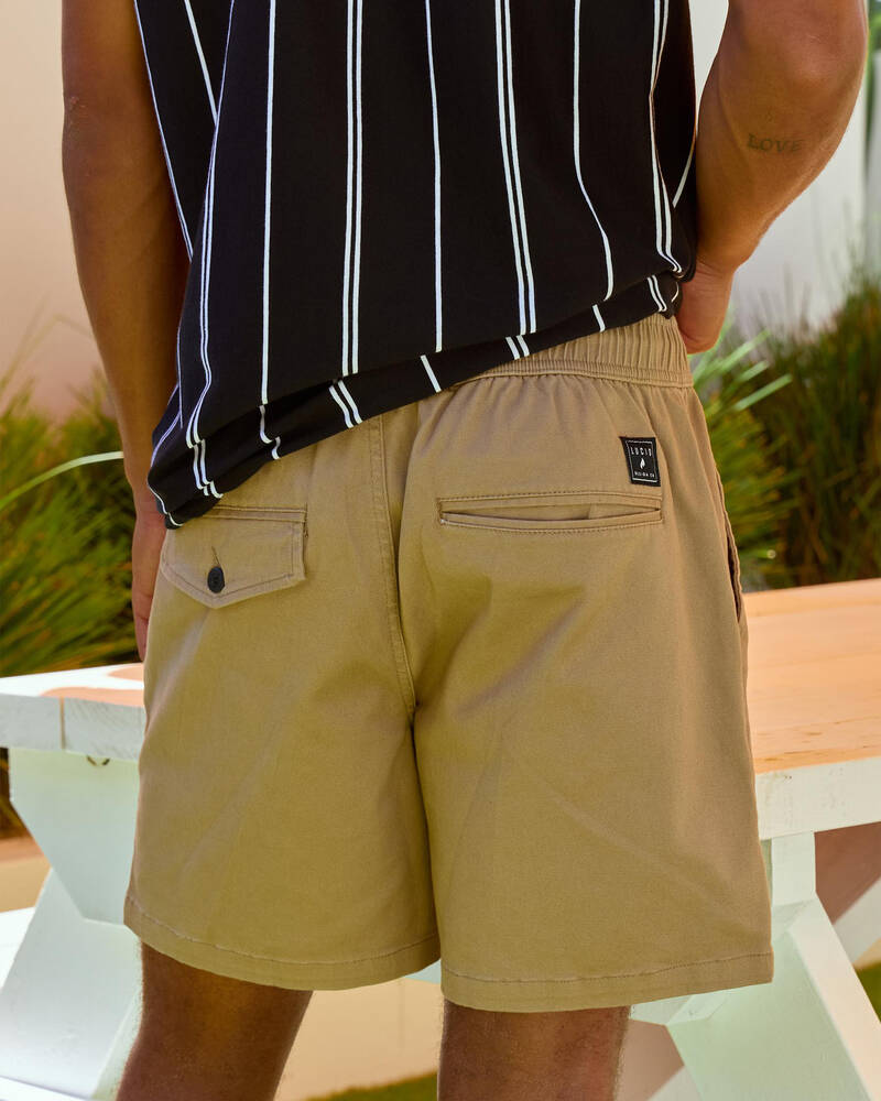 Lucid Lever Elastic Waist Shorts for Mens