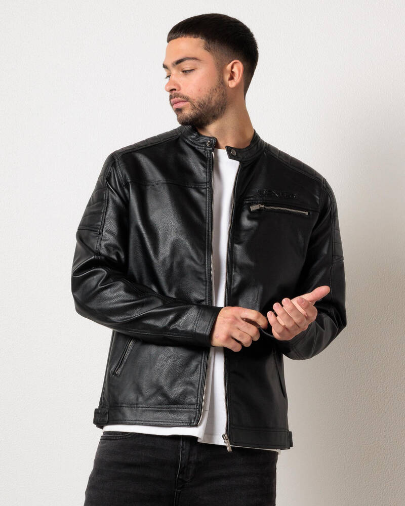 Dexter Midnight Rider Faux Leather Jacket for Mens