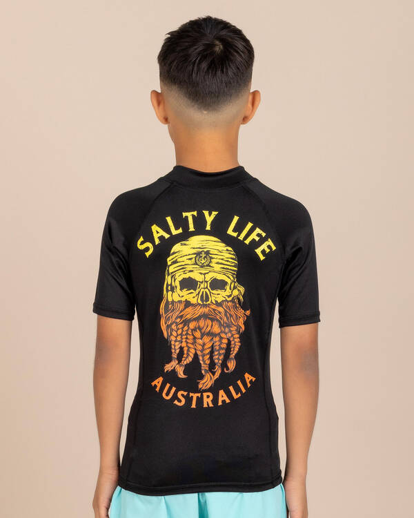 Salty Life Boys' Hollander Short Sleeve Rash Vest for Mens
