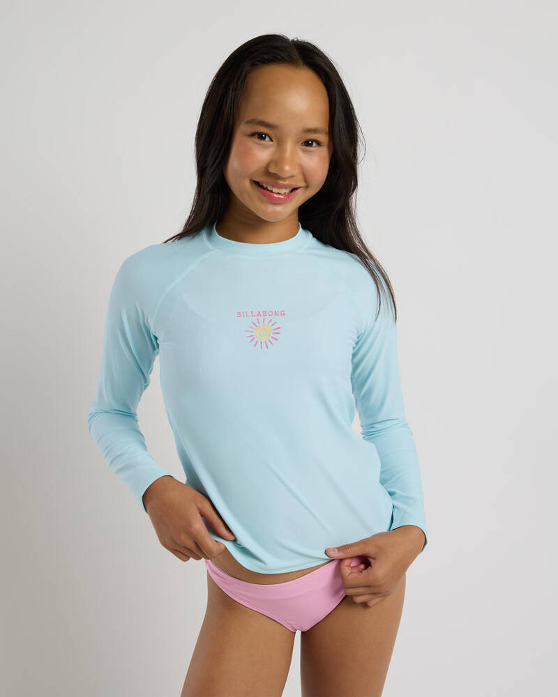 Billabong Girls' Heat Wave Long Sleeve Rash Vest for Womens