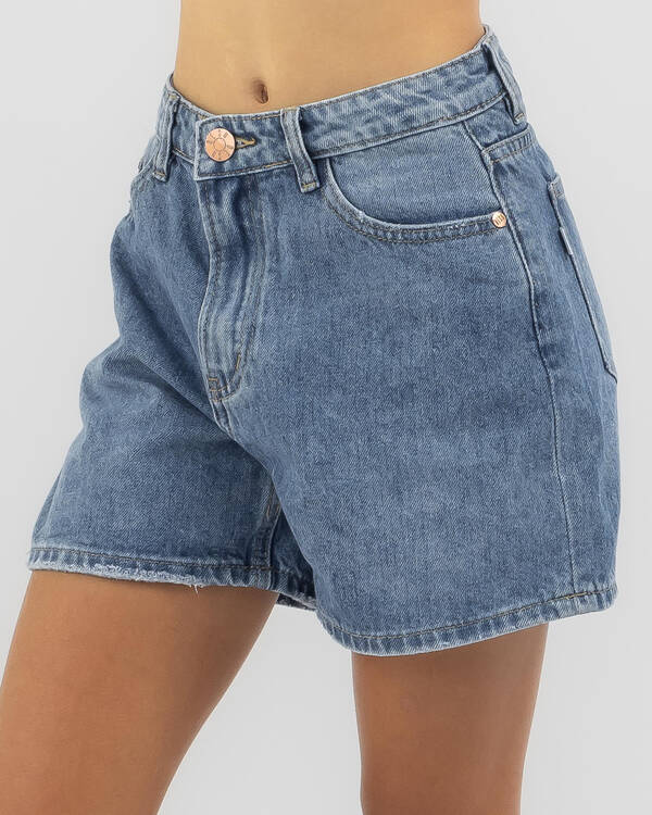 DESU Girls' Byron Mid Denim Shorts for Womens