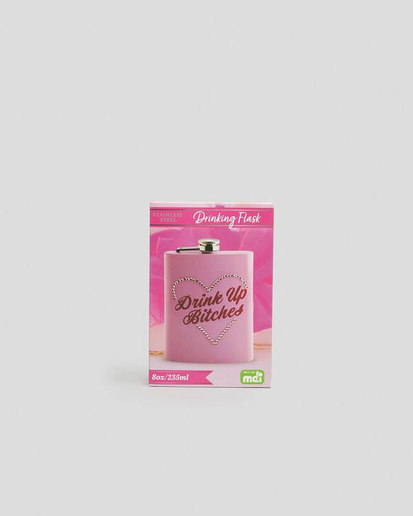 Get It Now Drink up B*tches Metal Flask for Womens