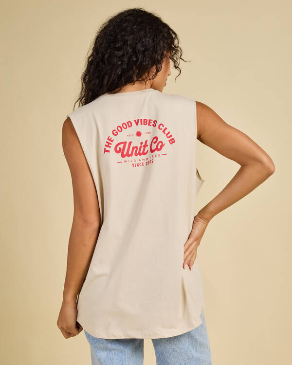 Unit Good Vibes Regular Fit Tank Top for Womens