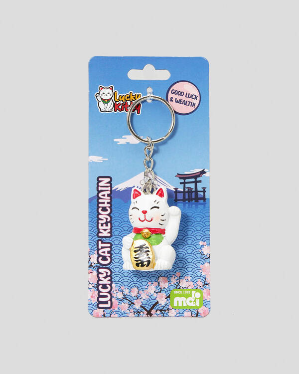 MDI Lucky Kitty Keyring for Mens