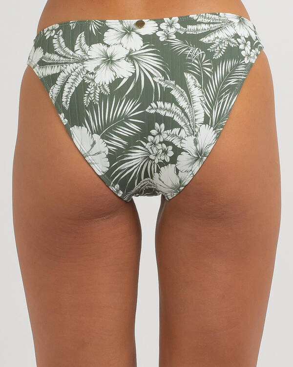 Kaiami West Palm Rib Classic Bikini Bottom for Womens