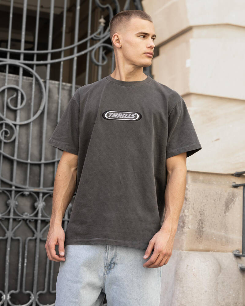 Thrills Built To Win Embro Merch Fit T-Shirt for Mens