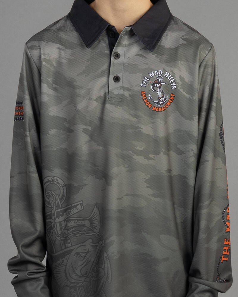 The Mad Hueys Boys' Anchor Management Fishing Shirt for Mens