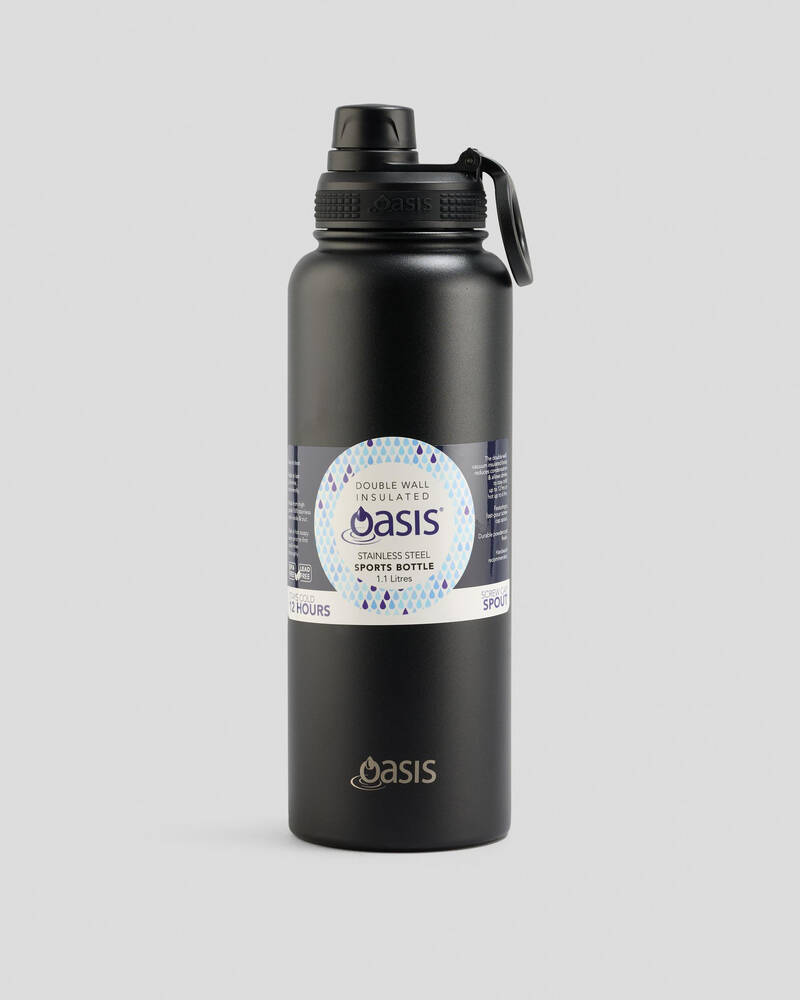 Oasis Stainless Steel 1.1L Challenger Drink Bottle for Unisex