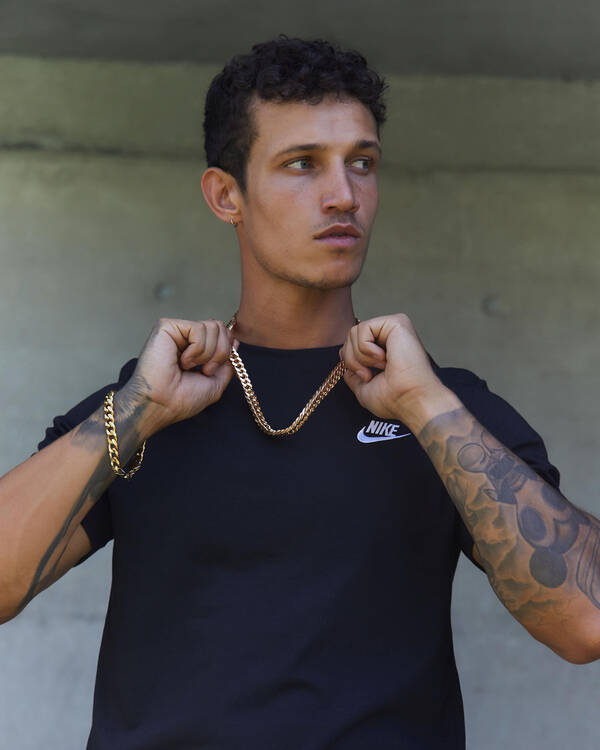 REPUBLIK Cuban Link Chain Necklace for Mens