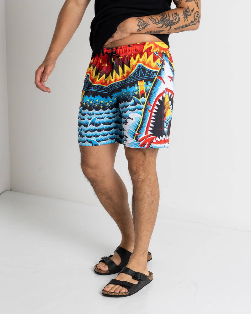 Milton Mango Jaws Beach Shorts for Mens