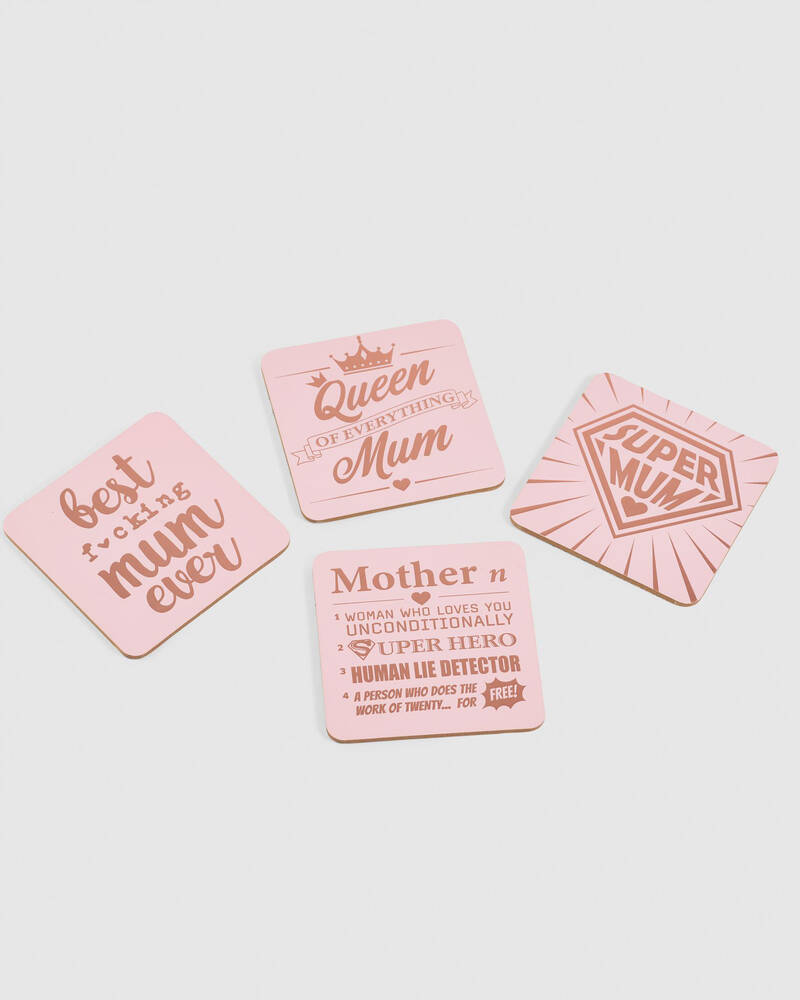 Get It Now Mum Coasters Set for Womens