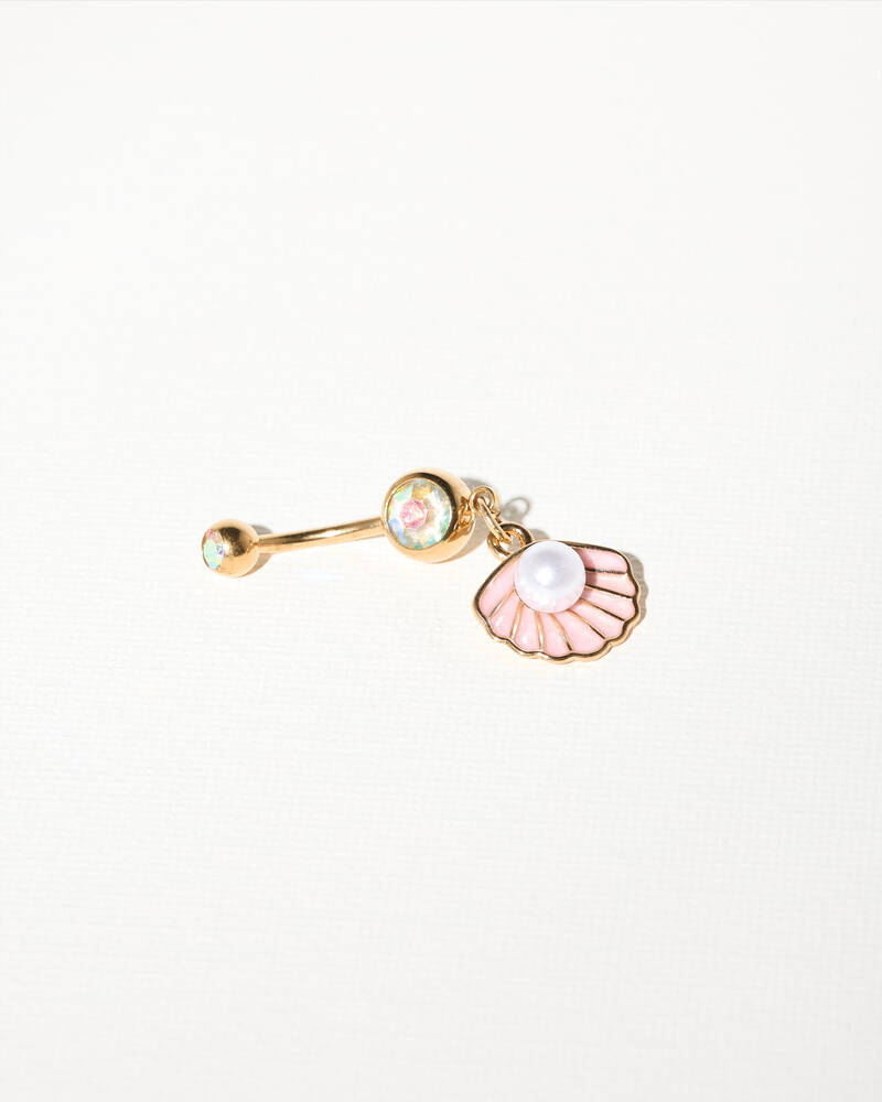 Karyn In LA Charlotte Shell Belly Ring Pack for Womens