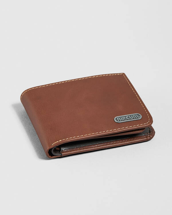 Rip Curl Surf Revival RFID 2 In 1 Leather Wallet for Mens