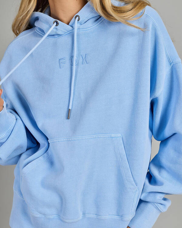 Fox Wordmark Fleece Pullover Hoodie for Womens