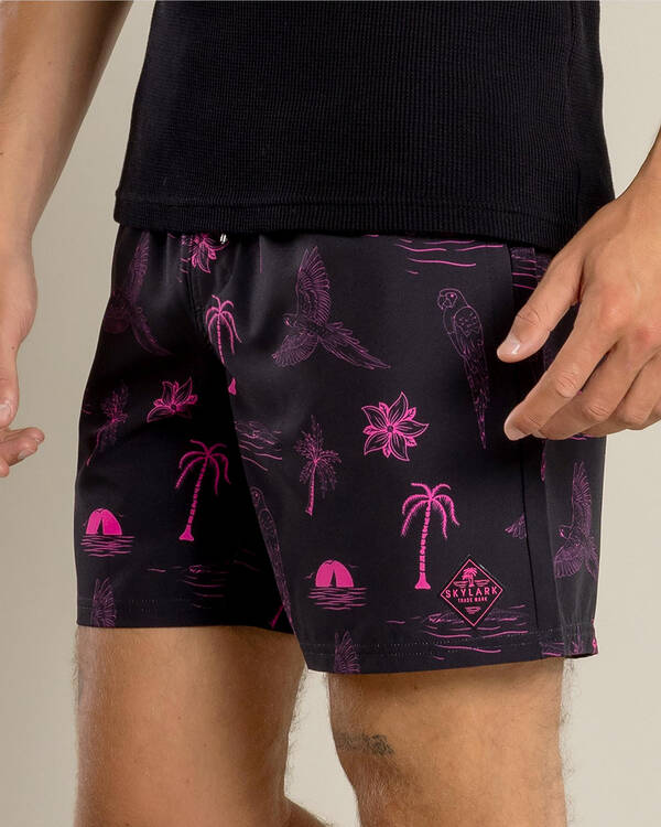 Skylark Recline Elastic Waist Shorts for Mens