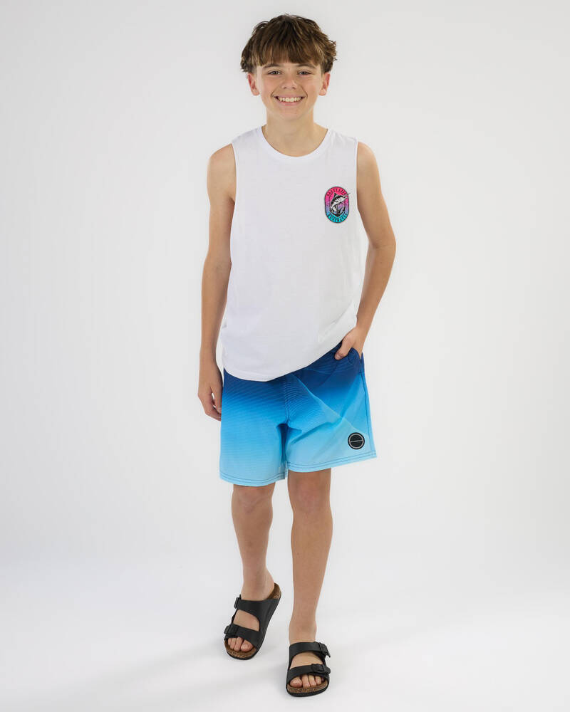 Skylark Boys' Wave Tracker Elastic Waist Shorts for Mens
