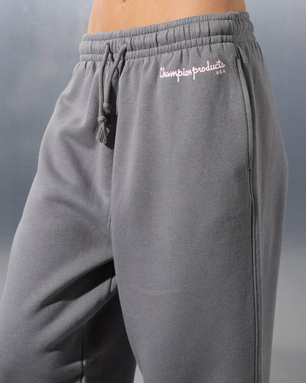 Champion Legacy Varsity Graphic Straight Leg Track Pants for Womens