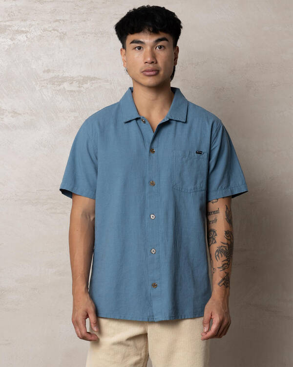 Rhythm Flag Short Sleeve Shirt for Mens
