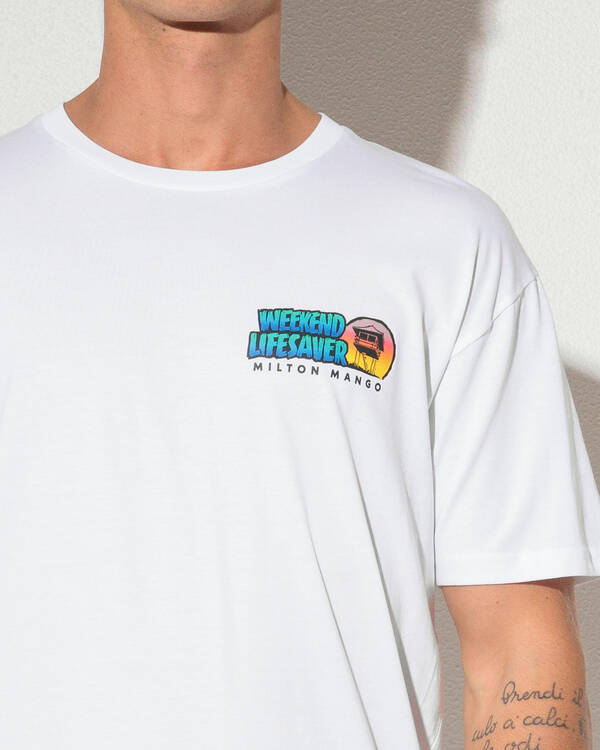 Milton Mango Weekend Life Saver T-Shirt for Mens