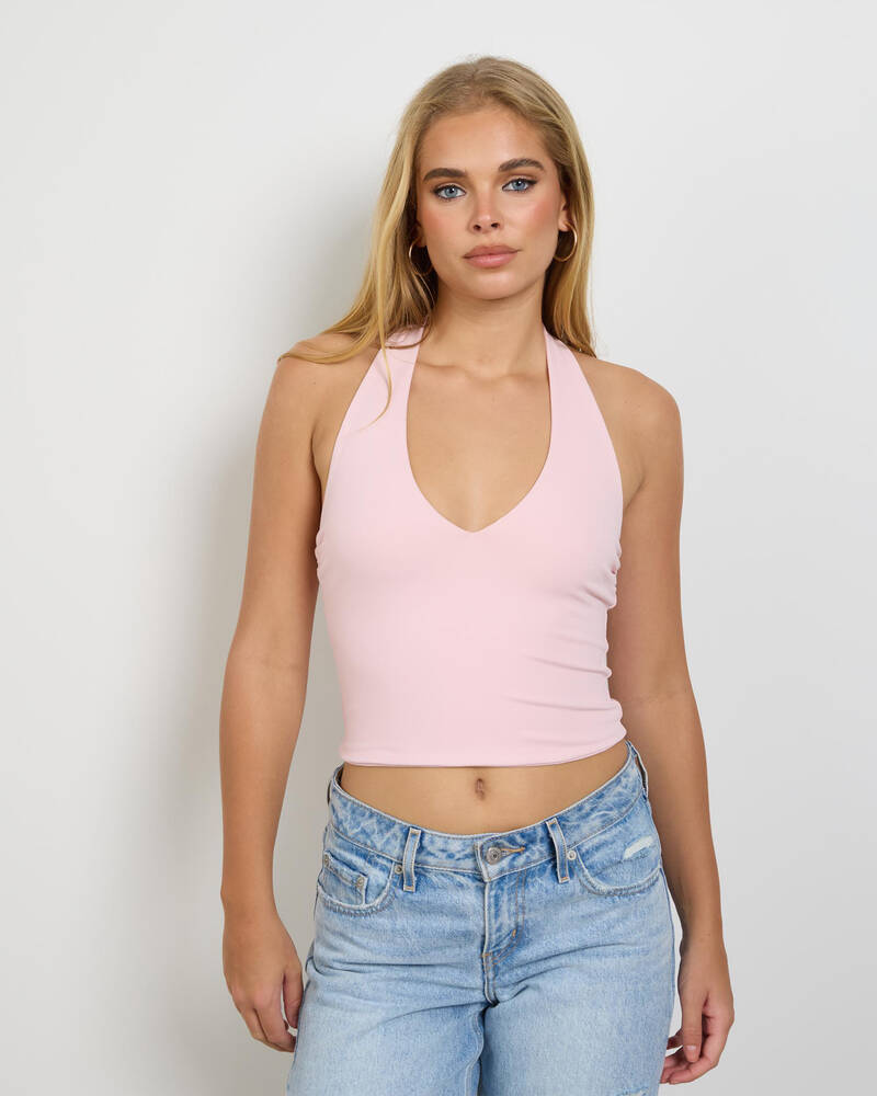 Ava And Ever Basic Halter Top for Womens