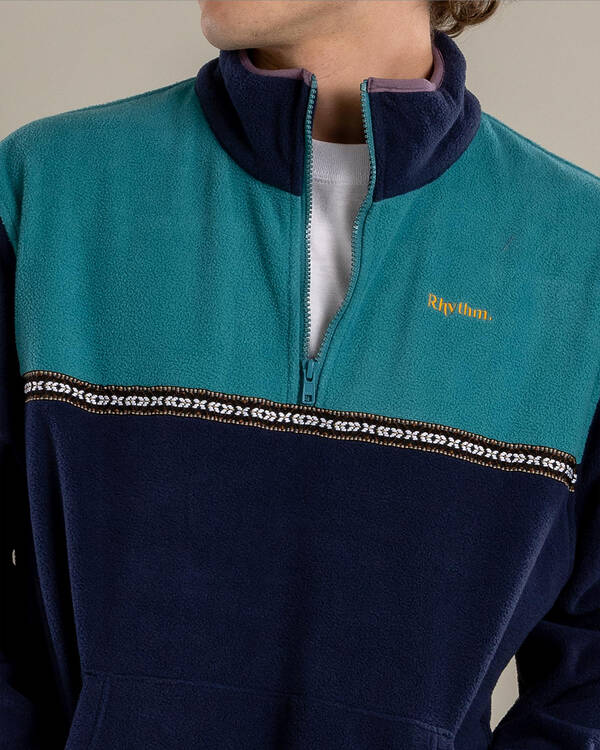 Rhythm Alder Half Zip Pull Over for Mens