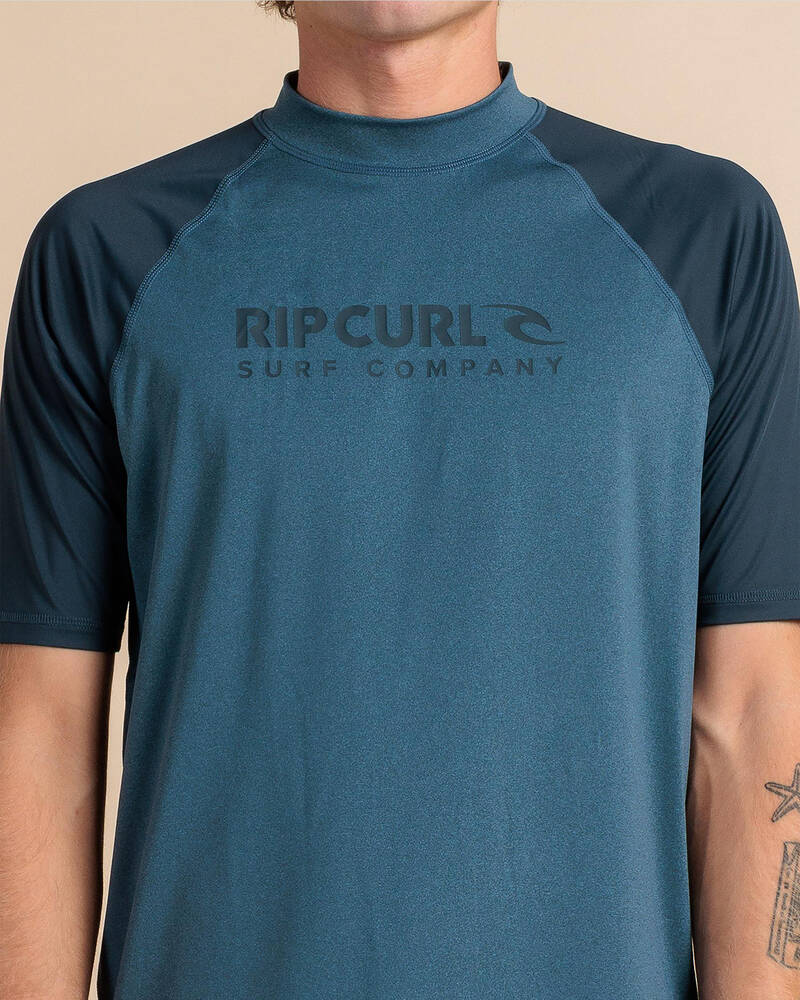 Rip Curl Shock Short Sleeve Rash Vest for Mens