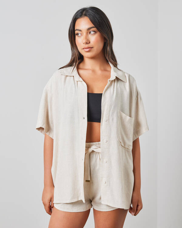 Mooloola Nora Hawaii Short Sleeve Shirt for Womens