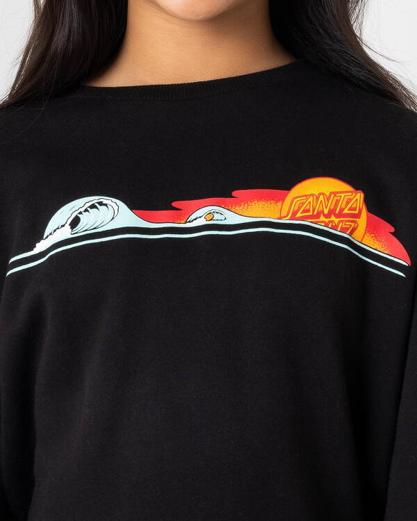 Santa Cruz Girl's Sunrise Dot Sweatshirt for Womens